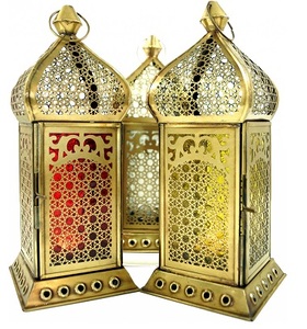 Linterna de vela de Metal Vintage clásica mediana DISEÑO DE aguilón tradicional para decoración del hogar para Navidad - Product Image 6