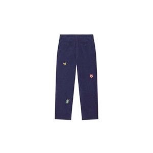Pantalon en velours côtelé brodé pour hommes et femmes-Pantalon en velours côtelé élégant avec broderie et patchwork uniques, idéal - Product Image 2