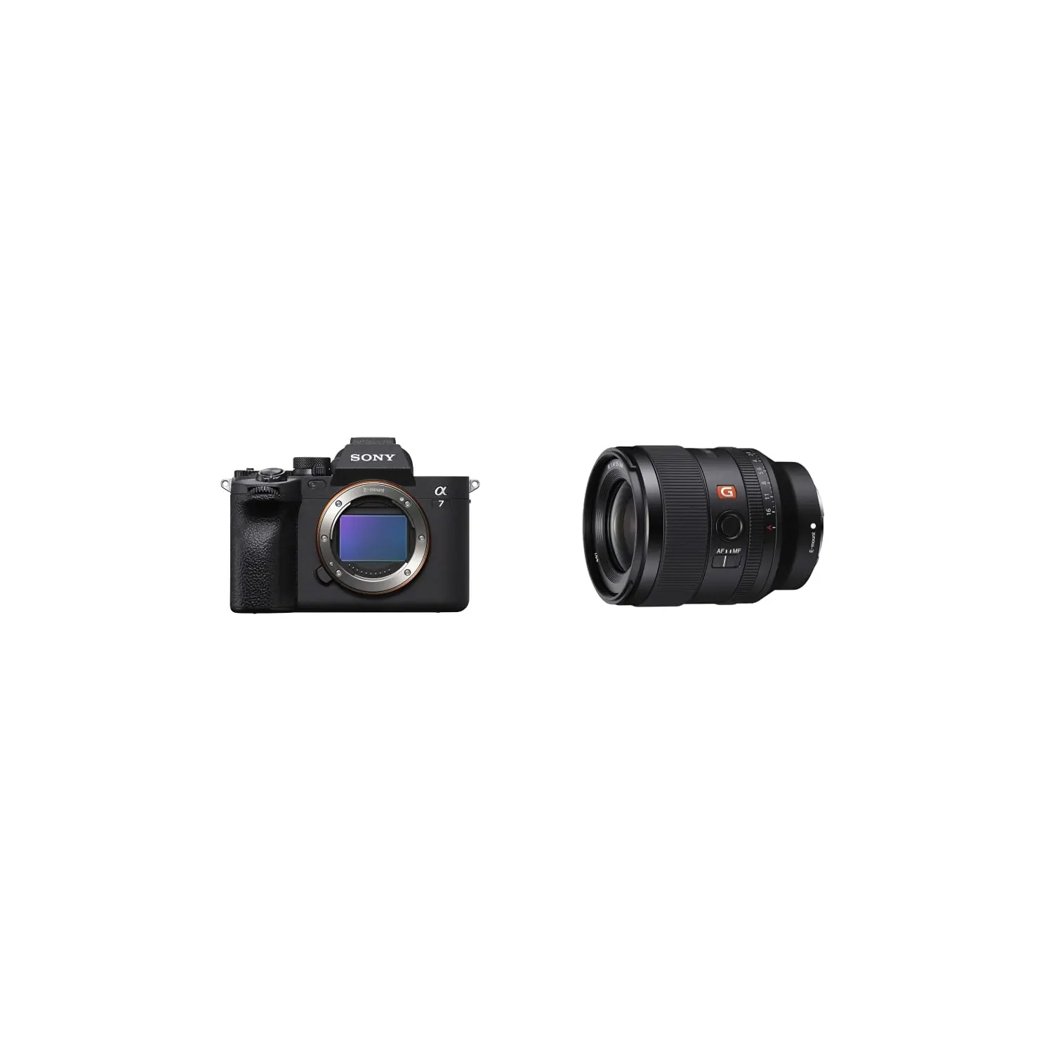 Câmera profissional de lentes intercambiáveis sem espelho de quadro completo com lentes grande angulares de grande abertura de alta qualidade