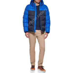 Veste matelassée à capuche brillante thermique pour hommes Manteau d'hiver isolé Veste matelassée en duvet résistante à l'eau Fabricant Exportateur - Product Image 2