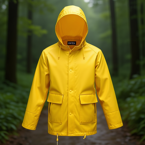 Chaqueta Impermeable de PU Amarilla Talla S ASATEX, Ligera y Elegante - Product Image 3