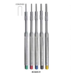 Juego de 5 Piezas de Osteótomos Convexos de la Mejor Calidad, Instrumentos de Implantología Dental de Acero Inoxidable, Codificados por Colores, Ajustables y Rectos - Product Image 6