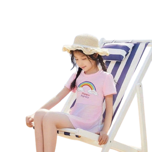 ชุดว่ายน้ำสตรีผ้าไนลอนสแปนเด็กซ์กันน้ำลายดอกไม้สำหรับเด็กผู้หญิงชุดว่ายน้ำออกกำลังกายแบบแห้งเร็วออกแบบได้ตามต้องการ - Product Image 4