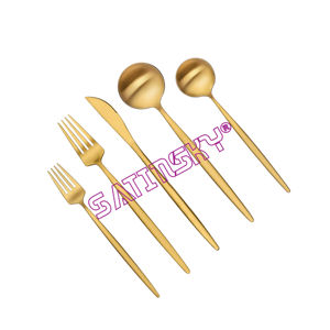 Ensemble d'ustensiles de cuisine professionnels Satinsky en acier inoxydable, 7 pièces, avec poignée ergonomique, comprenant une cuillère à soupe et une cuillère ajourée - Product Image 6