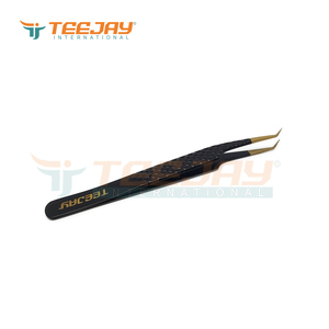 Pinzas Profesionales de Acero Inoxidable para Pestañas, para Creación de Fans de Volumen, Pinzas de Alta Precisión con Logotipo Dorado, Personalización OEM - Product Image 4