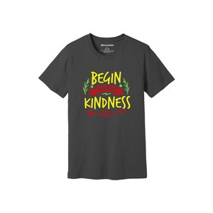 Camiseta informal de algodón 100% 3D Kindness Themes Print 12 opciones de color 160-180 Heavy GSM Diseño personalizable Logotipo de colocación - Product Image 1