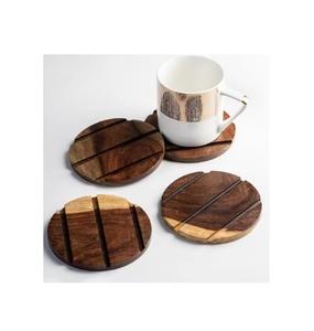 Posavasos de madera con diseños elegantes, tamaño y diseño personalizados, arte moderno, estilo antiguo, posavasos cuadrados duraderos para decoración del hogar - Product Image 1