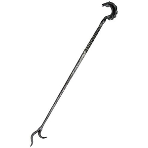 Palo de leña de hierro con cabeza de dragón y extremo de garra, estilo clásico, para almacenamiento de leña, uso en exteriores, herramienta para chimenea - Product Image 1