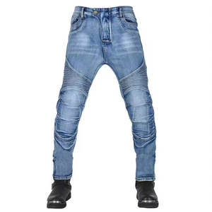 Pantalon en jean de style streetwear avec stretch, séchage rapide, respirant, couture durable, finition lavée élégante, personnalisable OEM - Product Image 1