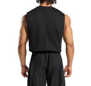 Entrenamiento músculo hombres camisetas sin mangas gimnasio entrenamiento Fitness sin mangas culturismo algodón verano secado rápido chaleco Atlético - Product Image 3