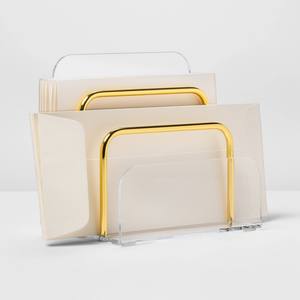 อคริลิคใสสำหรับใส่ออฟฟิศจดหมาย,ถาดเก็บของในสำนักงานที่ใส่หนังสืออะคริลิกสีทองสำหรับออฟฟิศออฟฟิศที่ขายดี - Product Image 2