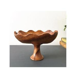 Cuenco para servir frutas de madera de diseño antiguo, ensaladera de frutas de tamaño personalizado de primera calidad para proveedor mayorista - Product Image 1