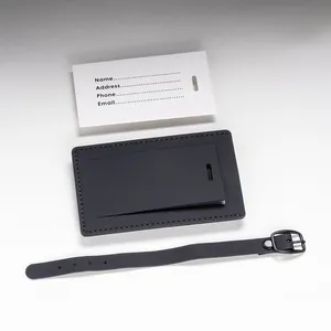 Porte-étiquette de bagage personnalisé en PU souple, accessoire pour badges et gadgets - Product Image 5