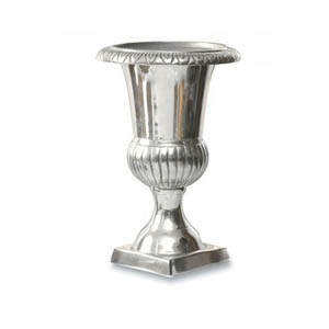 Florero de aluminio pulido de diseñador, florero de hierro para exhibición, mesa de boda, centro de mesa, decoración para fiesta en casa, Plata - Product Image 2