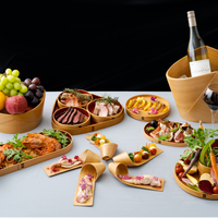 Plateau de service en bois pour pain et fruits, vaisselle de style japonais, Odate Magewappa