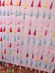 Hermosos colgantes para decoración de boda india Haldi Mehndi fiesta telón de fondo decoración de boda Baby Shower decoración de techo al por mayor - Product Image 3