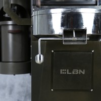 Machine à torréfier les grains de café électrique automatique industrielle LBN, garantie 1 an, acier inoxydable, fer, 1000W, gris anthracite