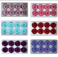 Meilleures ventes Flor Eterna Rosa Ecuatoriana Preservada Rosas Preservadas En Caja en différentes couleurs pour la décoration