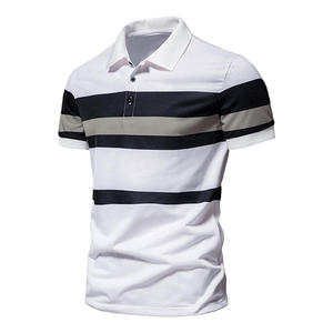 Polo personalizado de alta calidad, Jersey transpirable y duradero, patrón sólido, secado rápido, longitud corta con logotipo de diseño personalizado - Product Image 3