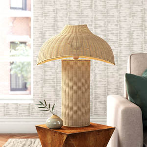 Lampe à huile fantaisie Dickson avec design en osier/rotin Accessoire de décoration unique pour la maison - Product Image 3