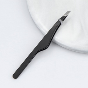 Pinzas para cejas con punta puntiaguda de acero inoxidable, pinzas para cejas de maquillaje colorido para depilación y pinzas para pestañas, herramientas faciales - Product Image 6