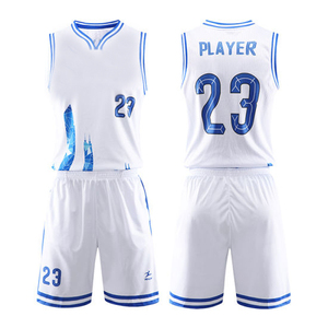 100% Polyester meilleure qualité basket-ball uniforme haute qualité sur mesure nouveau Design panier uniforme - Product Image 1