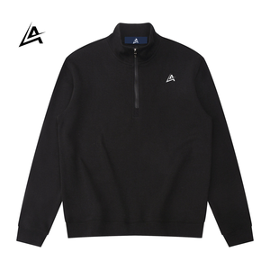 Sweat-shirt à col montant pour homme |   Manches longues personnalisées avec fermeture éclair 1/4 |   Vêtements décontractés élégants en molleton 100% coton OEM - Product Image 2