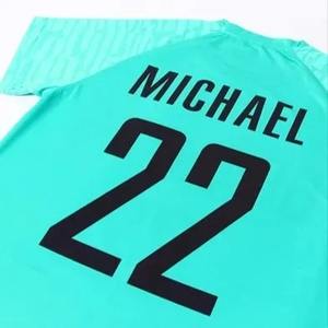 Ensemble de maillots de football personnalisés sublimés, respirant, en polyester, maillot et short de football, impression de nom et de numéro, service OEM disponible - Product Image 4