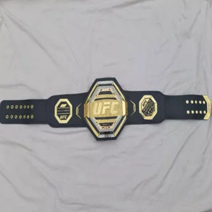 Ceintures de championnat de lutte UFC poids lourd mondial, sangle en cuir véritable, plaques en zinc de 4 mm, taille adulte 50 pouces - Product Image 3