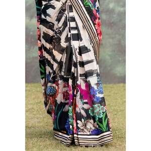 ชุดส่าหรีปักลาย 3 ชิ้นแบบยังไม่เย็บติดกัน พร้อมเสื้อคลุม รุ่น SR-52008 สำหรับใส่ลำลอง - Product Image 5