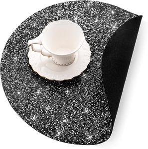 Handcrafted Round Beaded <b>Placemats</b> <b>for</b> Dining <b>Table</b> Wedding Christmas Decoration Family Gathering Parties - Product Image 2