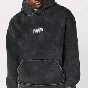 YNW Melly Hoodies Hombres Mujeres Imprimir American SUMWON Overhead Washed Hoodie Con Front Graphic Print College Ready - Product Image 1