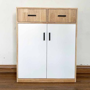 Meuble à chaussures minimaliste à 4 niveaux en bois naturel KG68065, convertible et extensible pour usage domestique - Product Image 5