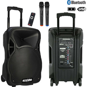 Lastvoice LS-P1915EE 15" 1200W Portable PA System with <b>Wireless</b> <b>Microphones</b> - Product Image 3