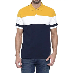 Logo personnalisé pour hommes pour polo T-shirts respirant à manches longues uni vierge Piqué polyester été coton solide maillot grande taille OEM - Product Image 1