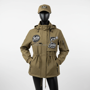 Chaqueta Softshell para Mujer, Tejido de 320 GSM, Tono Oliva, con Paneles Frontales en el Pecho, Logotipo Bordado Personalizado - Product Image 6