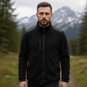 Zipp-In Fleecejacke by ELKA RAINWEAR Workwear XTREME Gr.M Schwarz - Product Image 3