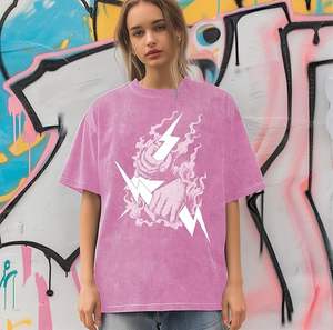 Camiseta de Hombre Oversize de Algodón Orgánico 100% de Alta Calidad, 300gsm, Cuello Pequeño, Estilo Urbano, con Logotipo Personalizado - Product Image 2