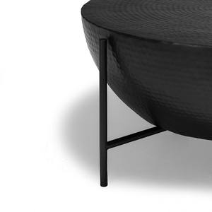 Table basse européenne double ronde en métal martelé Design unique italien de table basse de luxe moderne - Product Image 5