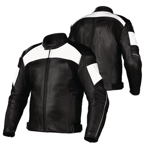 Veste de moto en cuir unisexe confortable coupe-vent grande taille respirante de haute qualité au meilleur prix - Product Image 3