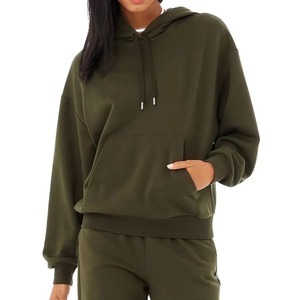 Top con capucha para mujer de alta calidad, jersey en blanco con hombros caídos para mujer, sudadera informal con capucha, diseño térmico personalizado, lavado con encaje - Product Image 5