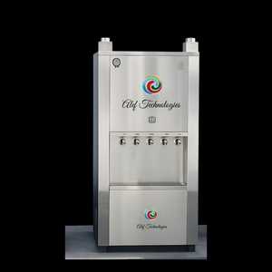 Distributeur d'eau chaude/froide en acier inoxydable avec filtre RO intégré, capacité de 150 litres, machine à eau potable automatique à trois robinets pour hôtel - Product Image 1