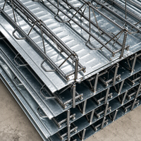 Plateforme de construction en treillis d'acier pour la construction de bureaux modernes, systèmes de terrasses en acier composite à assemblage rapide