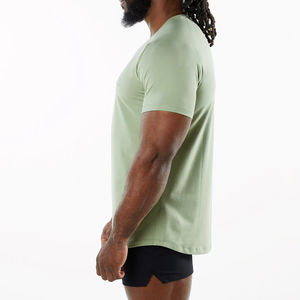 Venta al por mayor de camisetas de entrenamiento tejidas personalizadas para hombres-Gimnasio Athletic Sport Wear transpirable de secado rápido - Product Image 3