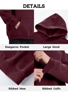 Nouveau Vintage basiques surdimensionné pull à capuche décontracté col rond longue longueur 3XL taille couleur unie tissu tricoté et prix de gros - Product Image 6