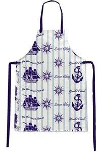 Delantal de Cocina de Algodón Estampado, Diseño Moderno con Correa Ajustable para el Cuello y Bolsillos Espaciosos, Perfecto para Cocinar y Asar a la Parrilla - Product Image 2