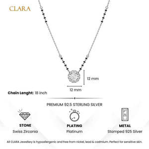 Compre Mangalsutra de Plata Pura, Elegantes Cadenas Vintage con Oro Blanco, Oro Rosa o Diamantes, para Regalo de Compromiso para Esposa - Product Image 6