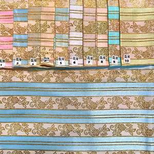 Lujosa tela catiónica con Jari dorado para decoración étnica del hogar y moda elaborada con elegancia y estética moderna - Product Image 2