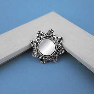 Tip Top Fashions <b>Adjustable</b> Finger <b>Ring</b> Oxidised Plated Mirror 1505515B Fashion <b>Ring</b> - Product Image 1
