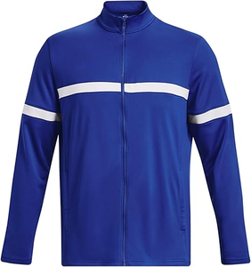 Survêtements thermiques en tricot à fermeture éclair complète pour hommes, survêtements thermiques à coupe ajustée en polaire technique avec logo personnalisé avec jogging latéral, survêtement américain à fermeture éclair complète - Product Image 4